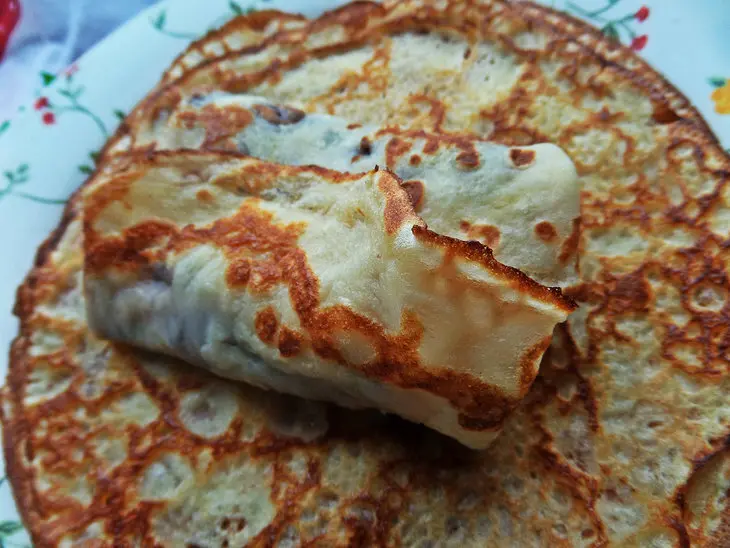Блинчики с шоколадно-фруктовой начинкой: шаг 8
