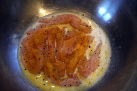 Бычьи яйца с рисом и винно-горчичным соусом: шаг 6