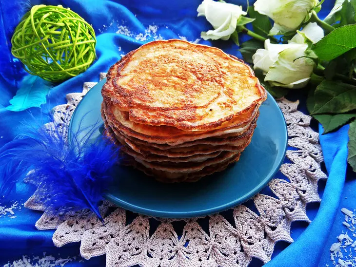 Кокосовые блинчики с отрубями: шаг 8