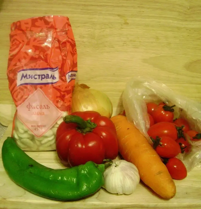 Бараньи ребрышки с овощами и запеченной фасолью.: шаг 2