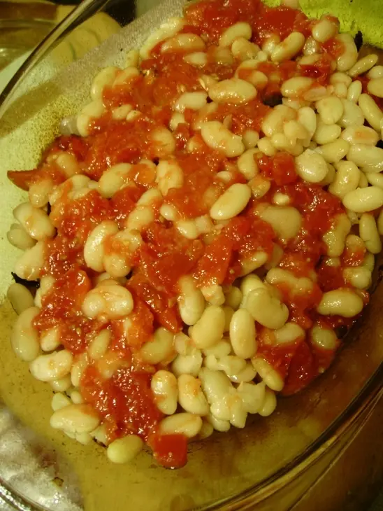 Бараньи ребрышки с овощами и запеченной фасолью.: шаг 4