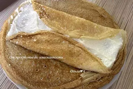 Порционные блинчики с творогом в нежнейшей заливке: шаг 3