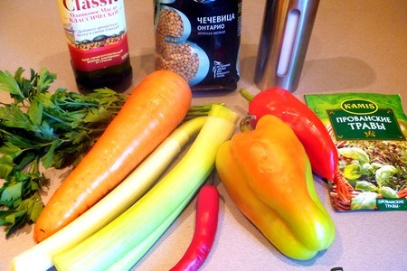Рагу из чечевицы с овощами: шаг 1