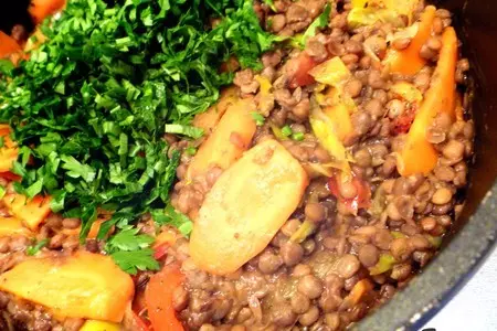 Рагу из чечевицы с овощами: шаг 5