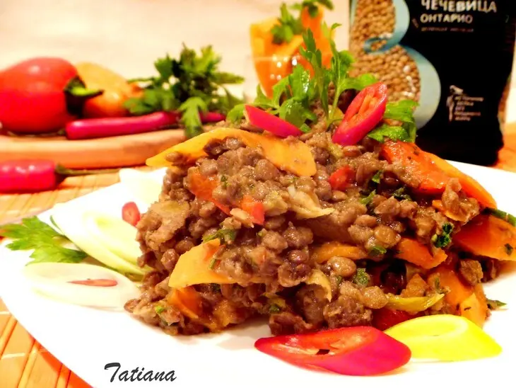 Рагу из чечевицы с овощами: шаг 6