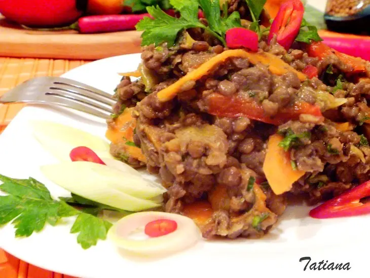 Рагу из чечевицы с овощами: шаг 7