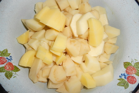 Чечевица с картофелем в горшочке: шаг 2