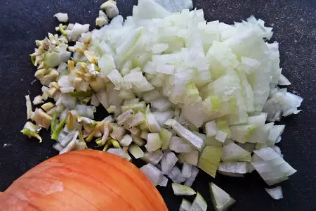 Омлет с фасолью и сладким перцем: шаг 1