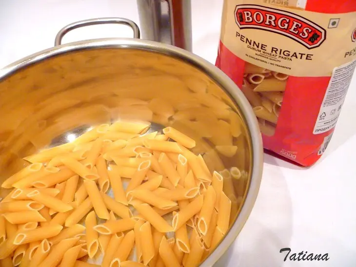 Паста penne rigate с "конфетти" из паприки: шаг 3