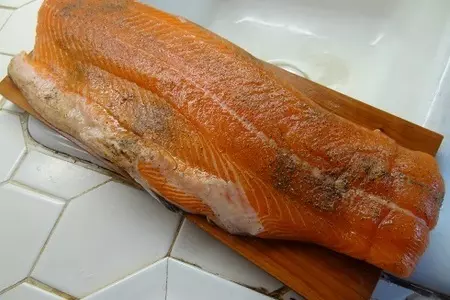 Рыба на дощечке: шаг 2