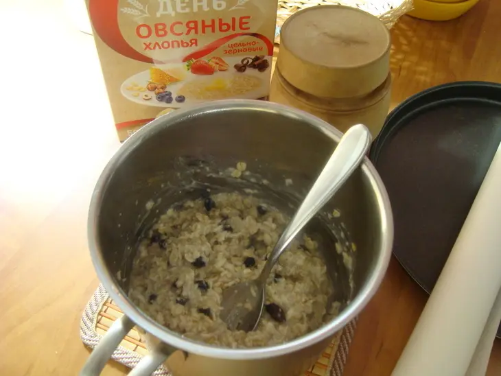 Овсяное печенье диетическое "здоровье": шаг 3