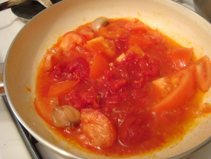 Спагетти с томатами (еда в пост).: шаг 4