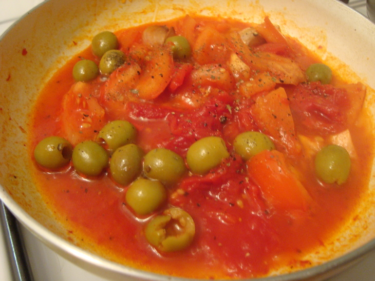 Спагетти с томатами (еда в пост).: шаг 5