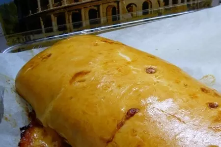 Закрытая пицца-вулкан «обжигающий stromboli”: шаг 6