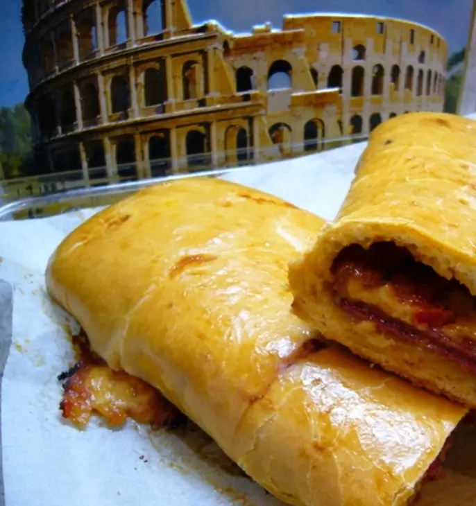 Закрытая пицца-вулкан «обжигающий stromboli”: шаг 7