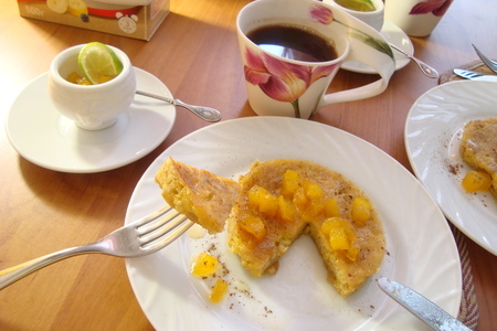 Овсяные оладьи "горячий завтрак-здоровый день" с тыквено-карамельным соусом.: шаг 13