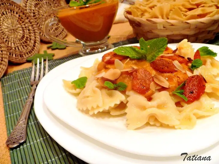 Паста farfalle с морковным кремом: шаг 5