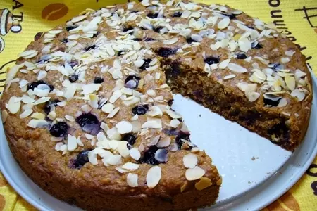 Постный тыквенный пирог с овсяными хлопьями и смородиной: шаг 6