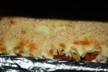 Пастицио праздничное с говядиной, шпинатом и томатами под хрустящей корочкой: шаг 31