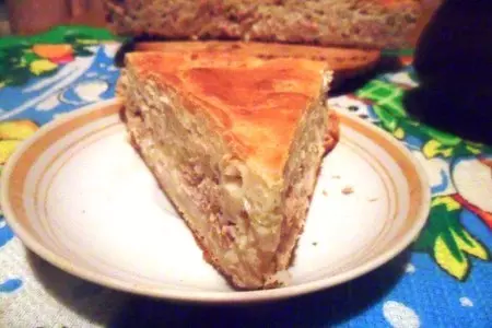 Фаршированный ленивый пирог с рисом и тунцом: шаг 8