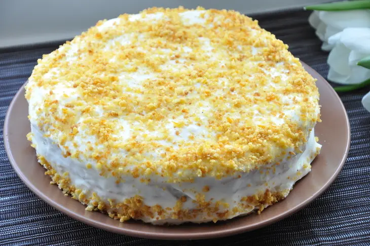 Простой морковный торт к чаю: шаг 6