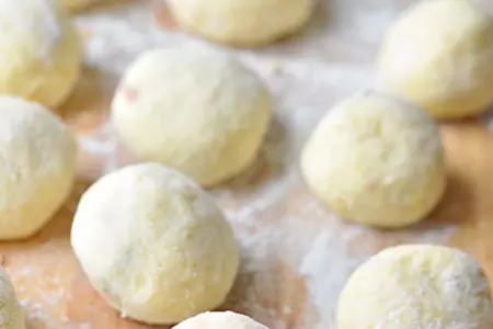 Картофельно-сырные ньокки, фаршированные мясом.: шаг 6