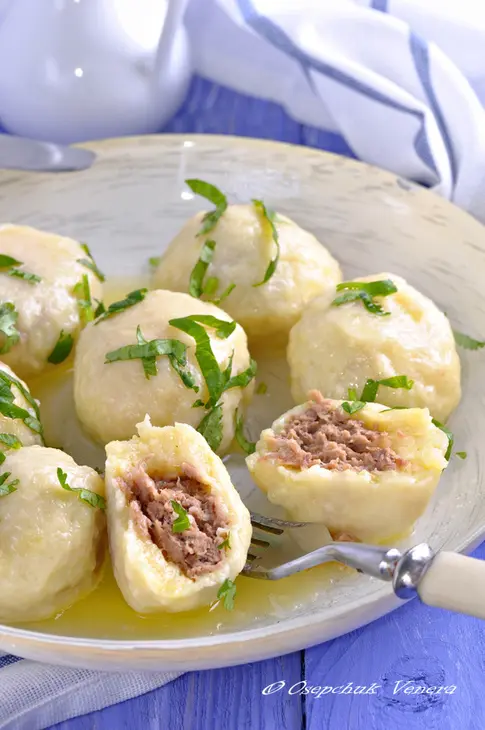Картофельно-сырные ньокки, фаршированные мясом.: шаг 7