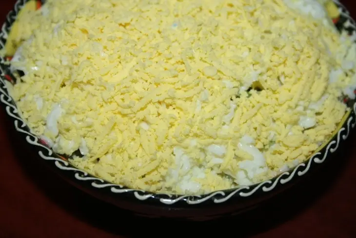 Салат "мимозка": шаг 8