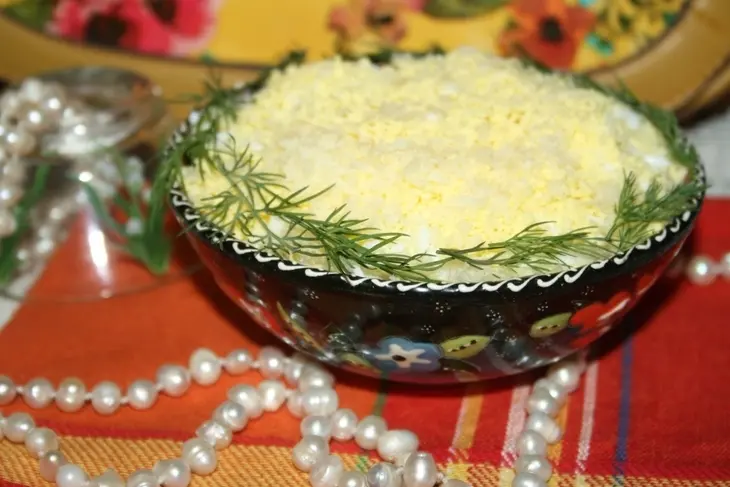 Салат "мимозка": шаг 10