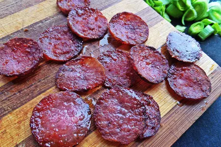 Праздничный салат с пастой: шаг 2