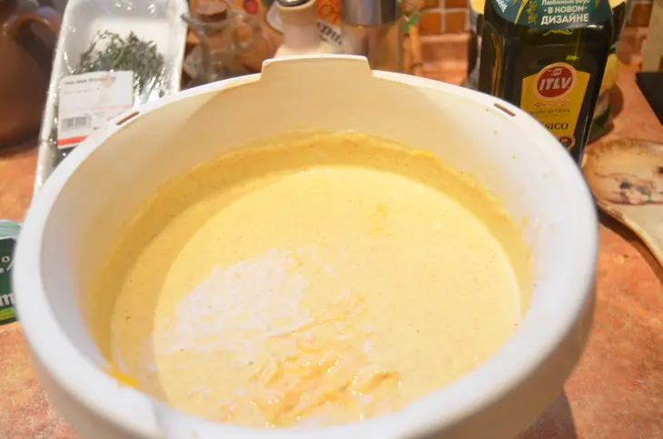 Цельнозерновые блины с тыквой и куркумой "солнечные": шаг 3