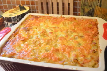 Лазанья из пенне с почками и соленым огурцом: шаг 9