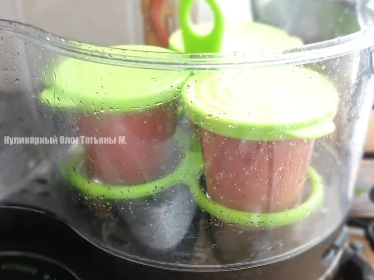 Полезный паштет из куриной печени в верринах на пару: шаг 4