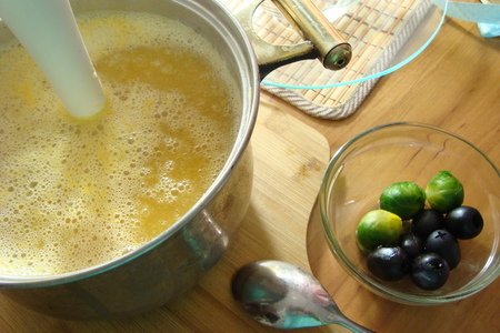 Овощной суп-пюре с брюссельской капустой и маслинами.: шаг 4