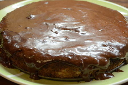 Шоколадный пирог с черносливом и грецкими орехами: шаг 7