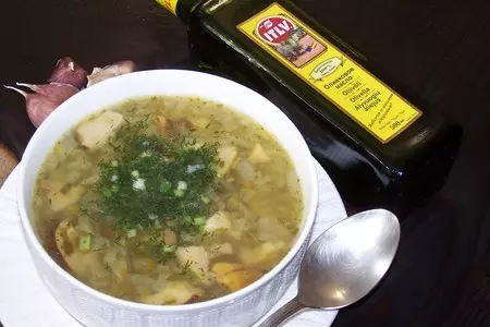 Щи из щаницы с белыми грибами: шаг 6