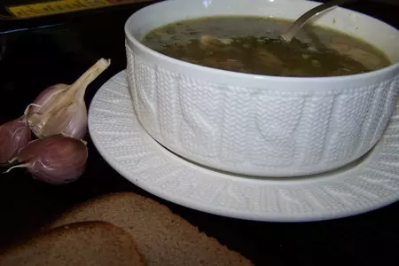 Щи из щаницы с белыми грибами: шаг 8