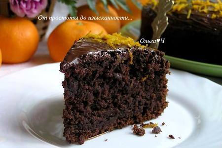 Свекольно-шоколадный торт с апельсиновой цедрой: шаг 6