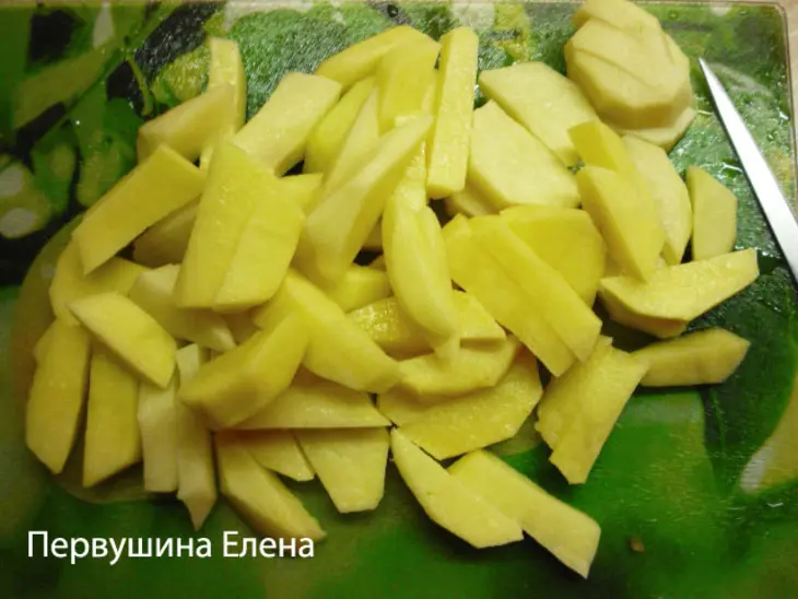 Суп с зелеными клецками: шаг 1