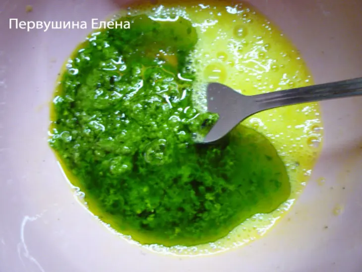 Суп с зелеными клецками: шаг 3