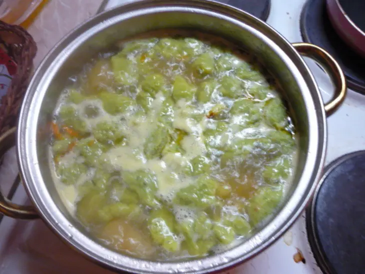 Суп с зелеными клецками: шаг 6