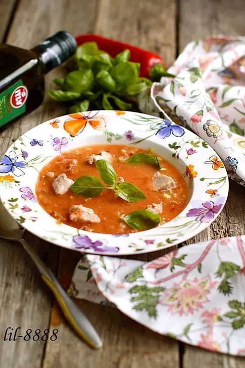 Андалузское гаспачо с печенью трески: шаг 6