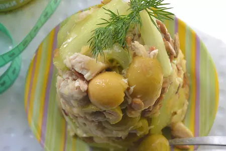 Салат с оливками и стеблями сельдерея: шаг 9
