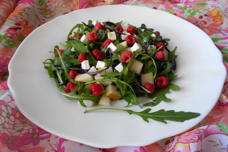 Салат с грушей,малиной и фетой: шаг 6