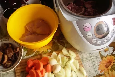Паштет мясной с грибами: шаг 1