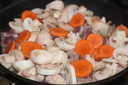 Паштет "шелковый" индюшино-печеночный с шампиньонами: шаг 4