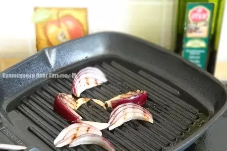 Теплый салат-гриль из овощей с гребешками: шаг 3