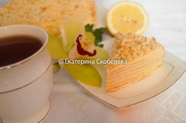 Творожный наполеон с лимонным курдом: шаг 9