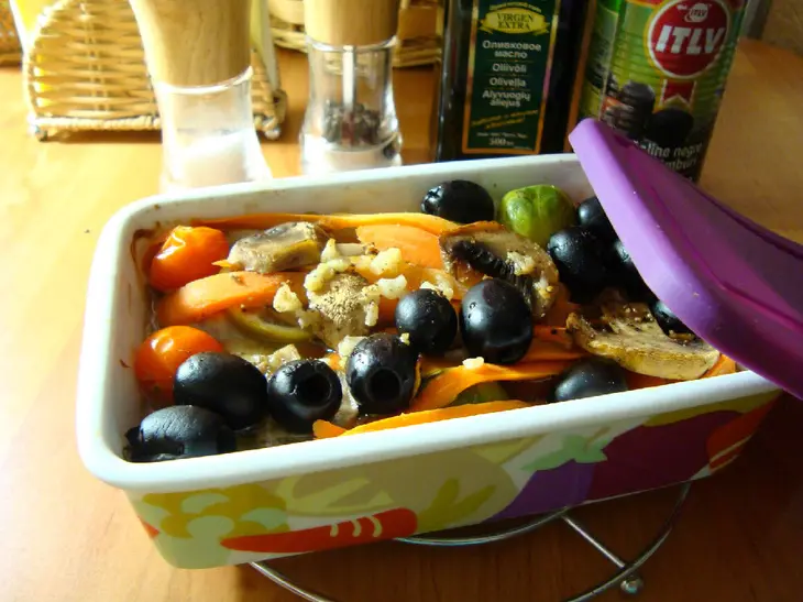 Рыба морская ,запечённая с овощами: шаг 4