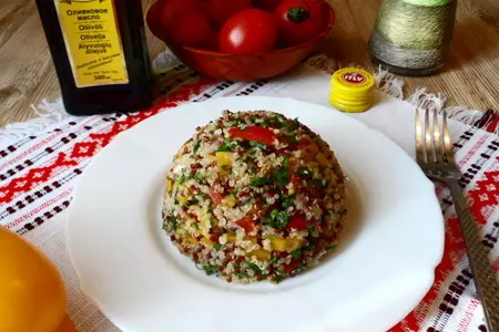 Салат с киноа и овощами: шаг 5